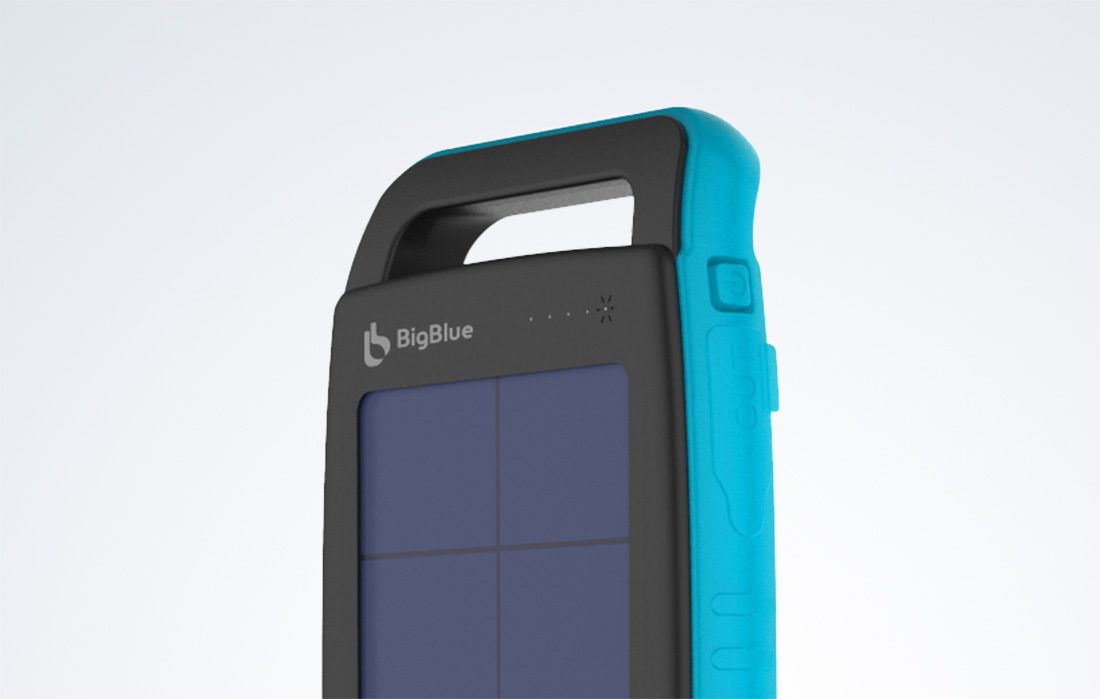 Водоустойчиво преносимо соларно зарядно BigBlue SL-CP001A 10000mAh