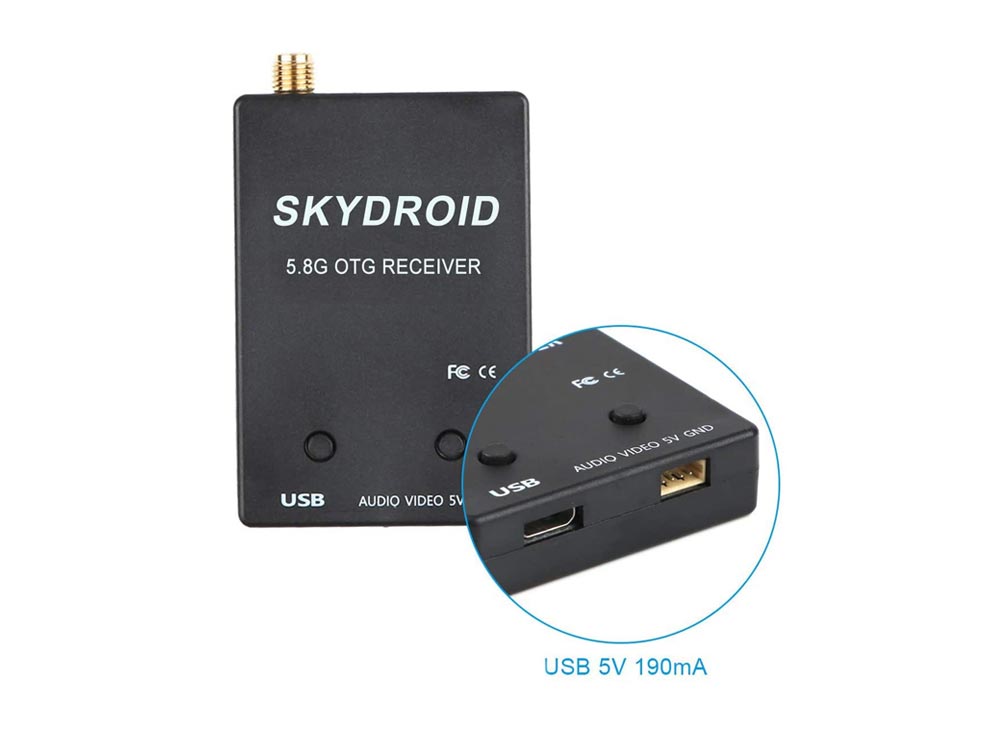 FPV receiver for Android, 5.8G 150CH channel