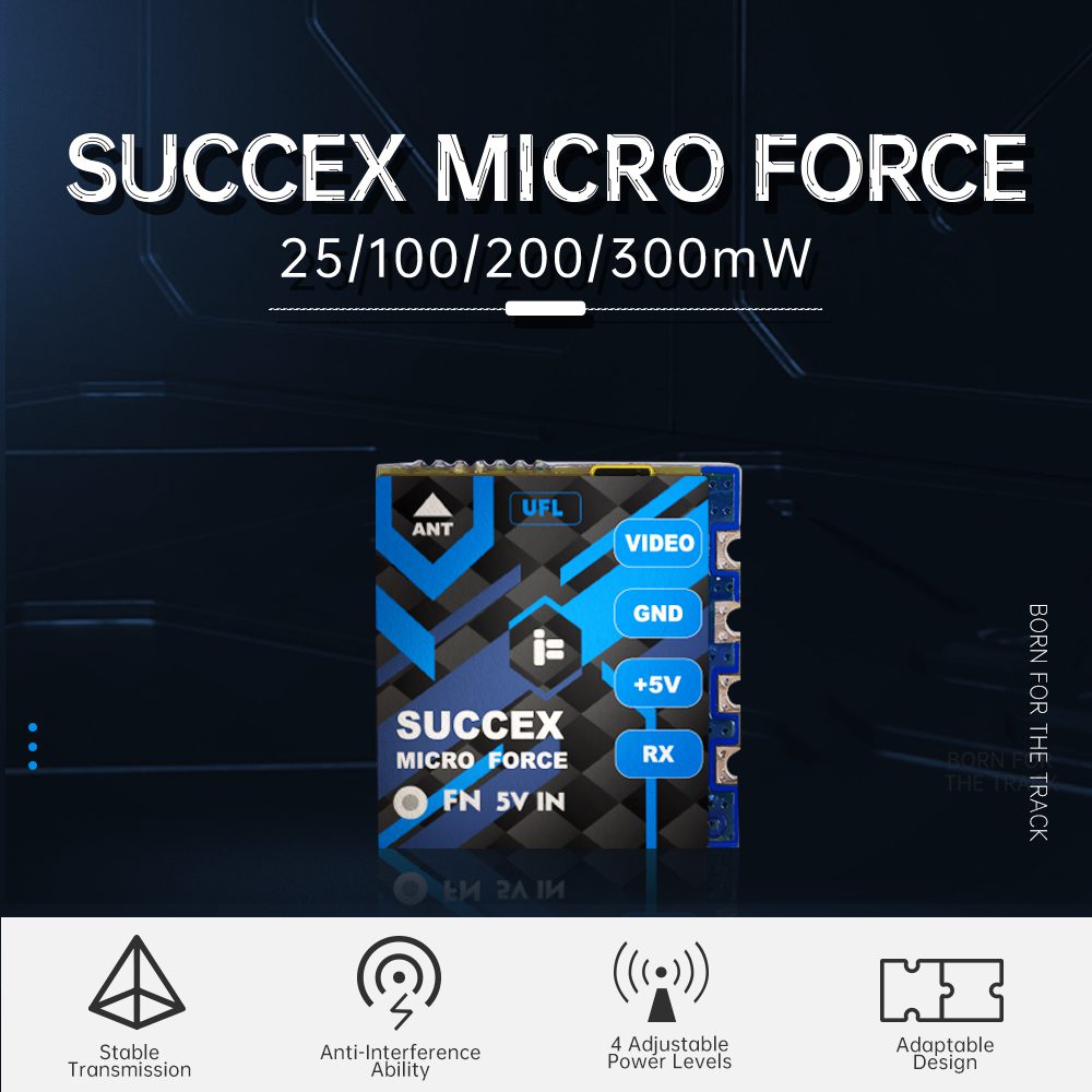 Регулируем видео предавател SucceX Micro Force 5.8GHz 300mW VTX