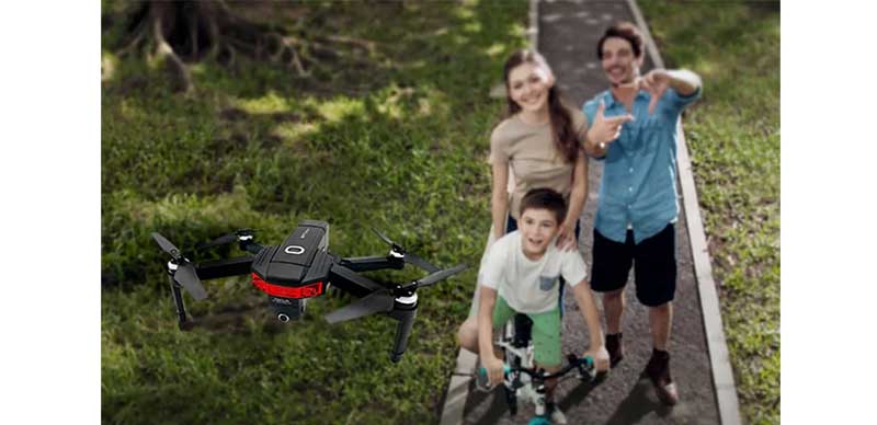 Дрон с Камера LEAD HONOR X46G 12Mpx GPS с Две Батерии и Куфарче