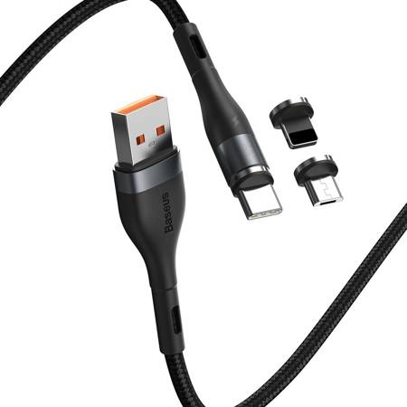 USB кабел Baseus Fast 4 в 1 USB към USB-C / Lightning / Micro 3A 1m