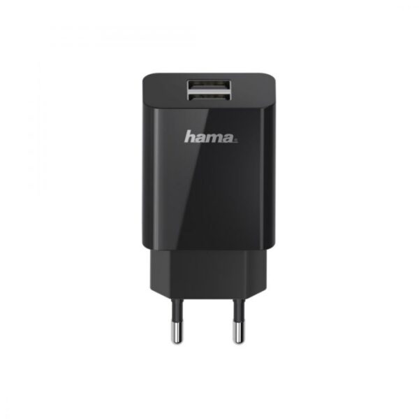 Адаптер/Зарядно за смартфон HAMA Universal, 2 x USB-A, 2.1 A, Черен
