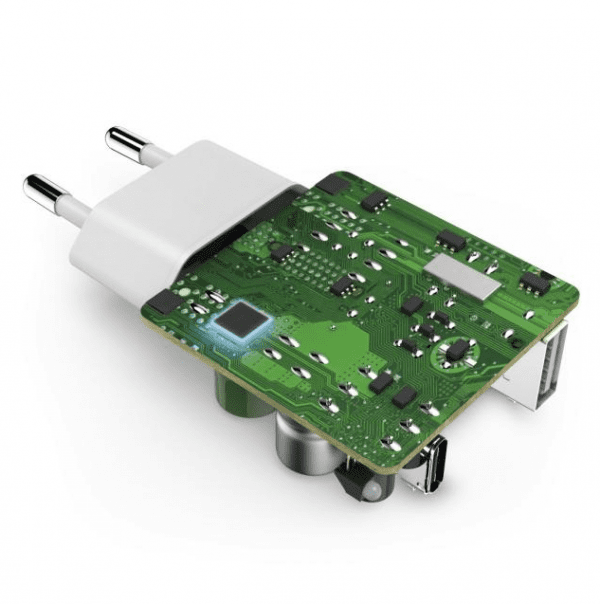 Зарядно 220V HAMA Power Delivery (PD) / Qualcomm® USB-C + USB-A, 42W, Бял