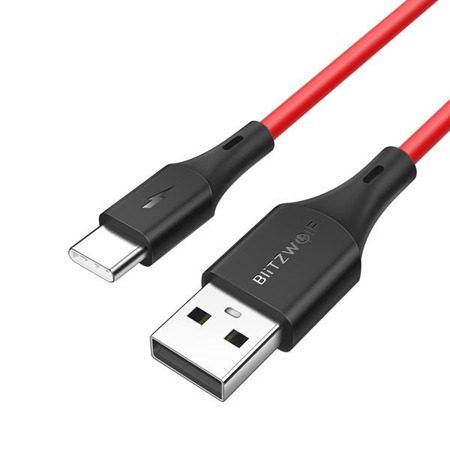 USB-C кабел BlitzWolf BW-TC13 3A 0,3 м (червен)