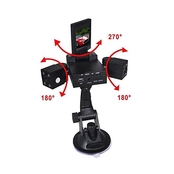 Видеорегистратор за кола с 2 камери HD
