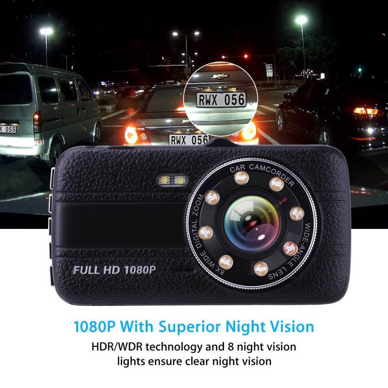 Видеорегистратор HD Night Vision с 2 камери FULLHD 1080P