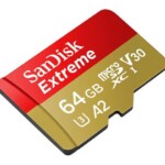 64GB MicroSD карта с памет SANDISK EXTREME, 170MB/S, CLASS 10, UHS-1 U3