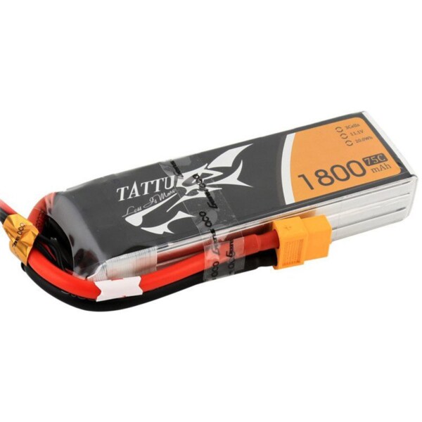 Tattu 1800mAh 11.1V 75C 3S1P батерия
