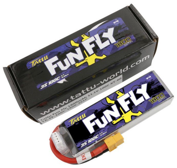 Tattu Funfly 1800mAh 11.1V 100C 3S1P XT60 батерия