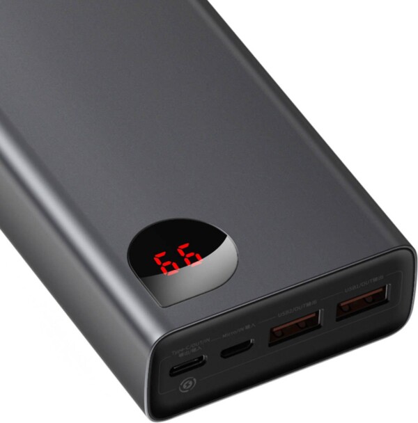Преносима батерия Baseus Adaman Metal 20000mAh PD QC 3.0 65W 2xUSB + USB-C + micro USB 