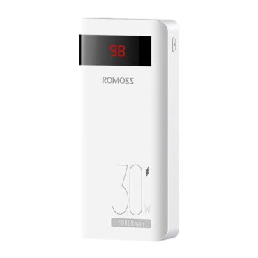 Преносима батерия Romoss Sense6PS Pro 20000mAh, 30W (бял)