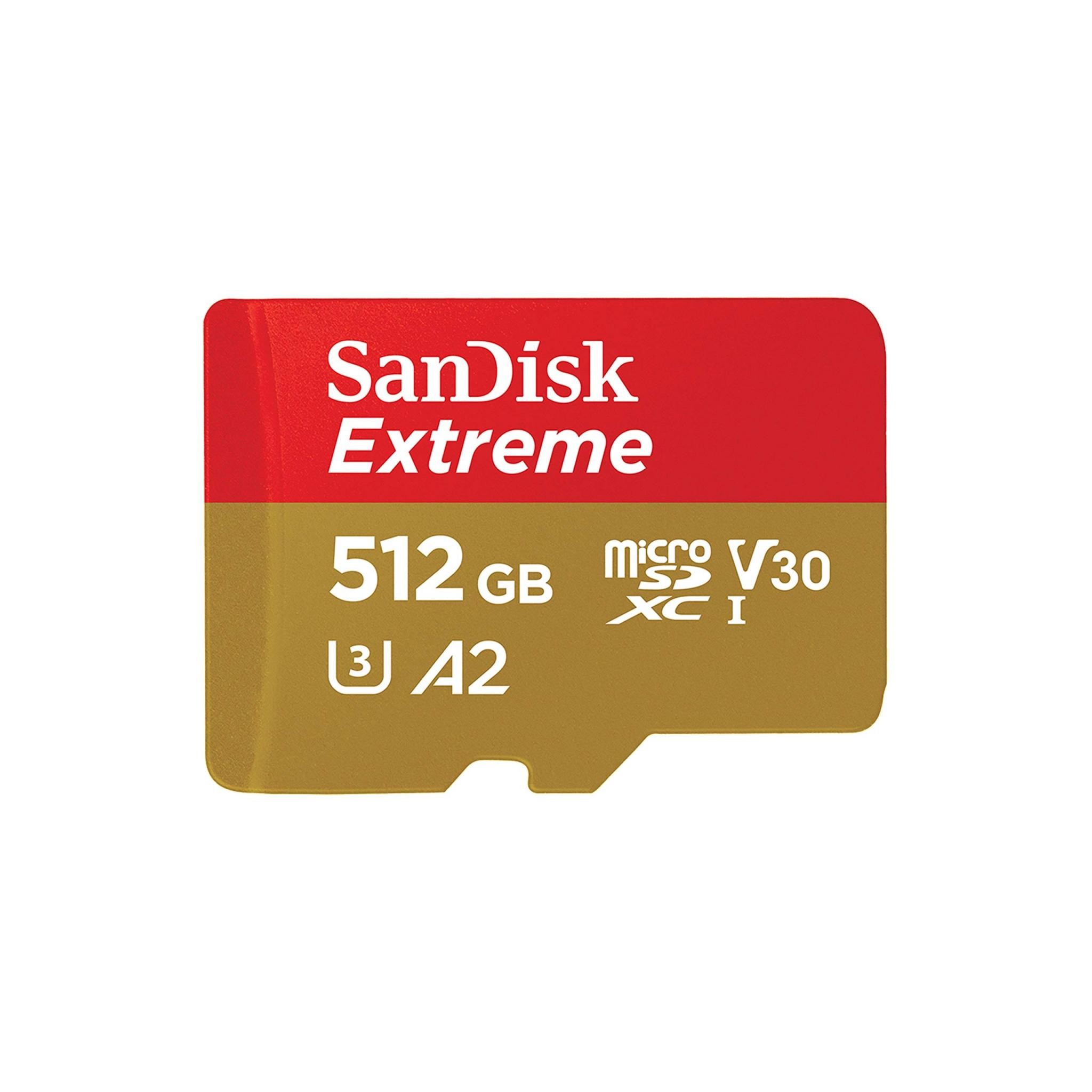 КАРТА ПАМЕТ SANDISK EXTREME MICROSDXC, 512GB, CLASS 10 U3, V30 130 MB/S